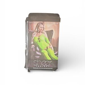 Lime Green Cold Shoulder Chemise